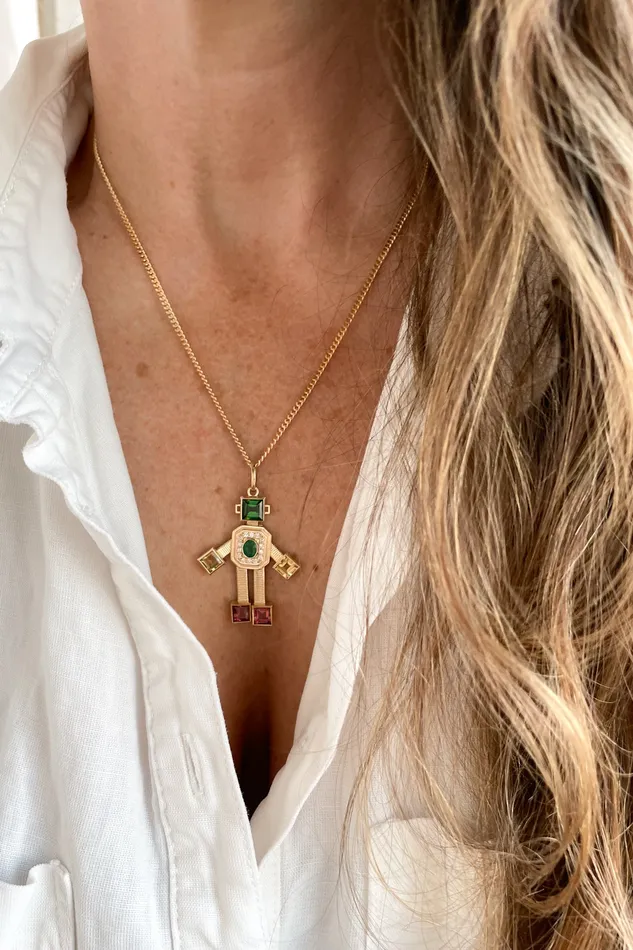 VAN Necklaces Disco Robot Necklace VAN Necklaces Disco Robot Necklace