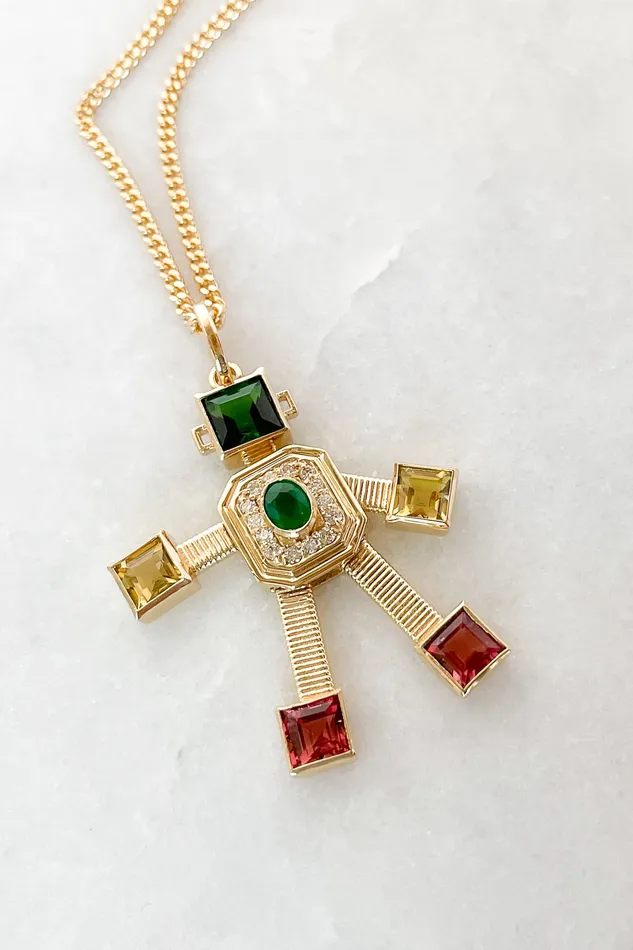 VAN Necklaces Disco Robot Necklace VAN Necklaces Disco Robot Necklace