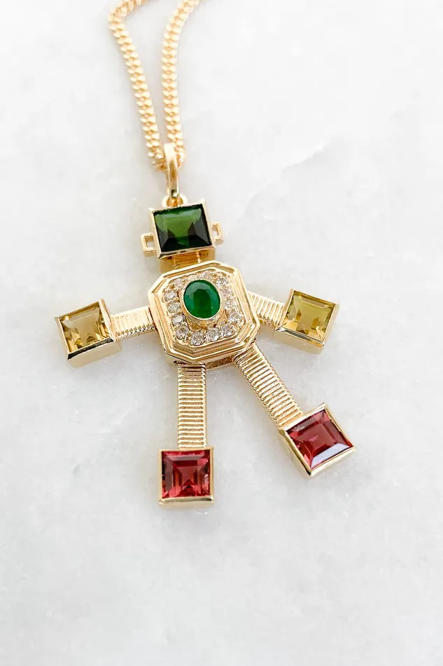 VAN Necklaces Disco Robot Necklace VAN Necklaces Disco Robot Necklace