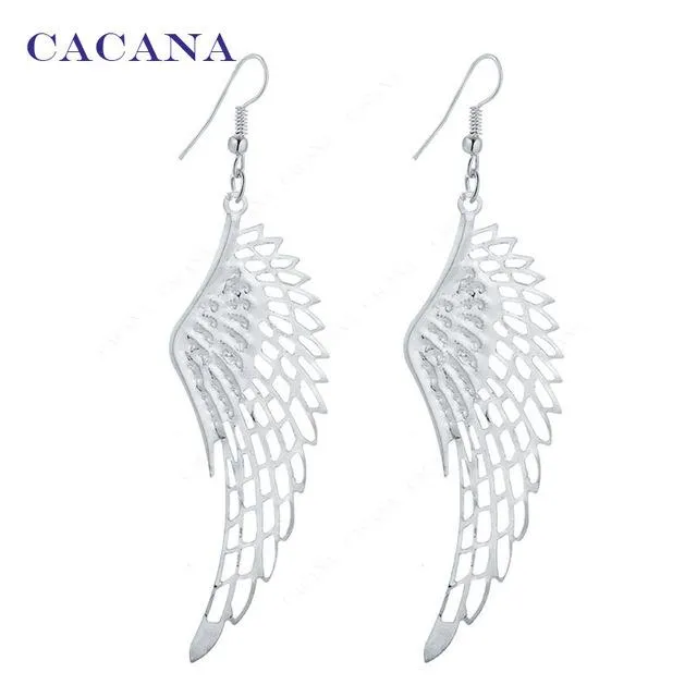 Wing Dangle Long Earrings For Women sparklingselections Earrings