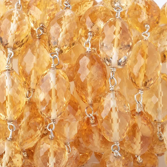12x8mm Citrine Faceted Olive Beads on 925 Silver Chain Beadsofcambaycom Necklaces 12x8mm Citrine Faceted Olive Beads on 925 Silver Chain Beadsofcambaycom Necklaces