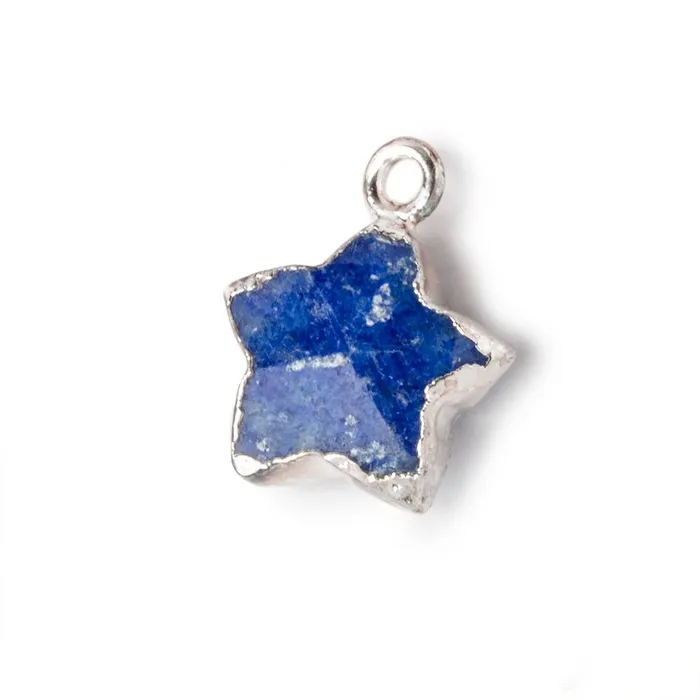 1314mm Silver Leafed Lapis Lazuli Faceted Star Focal Pendant 1 piece Beadsofcambaycom Necklaces 1314mm Silver Leafed Lapis Lazuli Faceted Star Focal Pendant 1 piece Beadsofcambaycom Necklaces