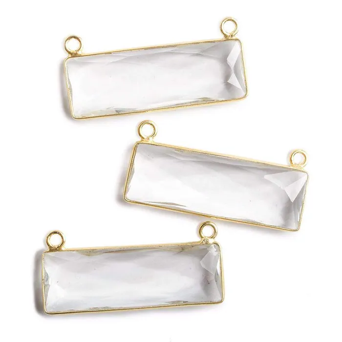 31x11mm Vermeil Bezel Crystal Quartz Bar 2 ring Connector East West 1 piece Beadsofcambaycom Rings 31x11mm Vermeil Bezel Crystal Quartz Bar 2 ring Connector East West 1 piece Beadsofcambaycom Rings