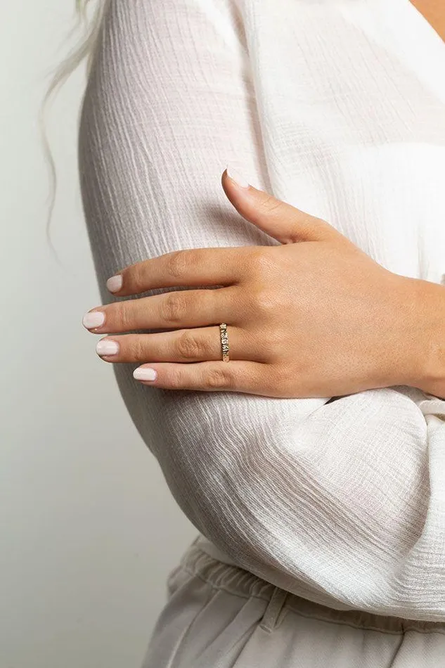 AURUM by Gubjrg Rings Womens solid gold ring