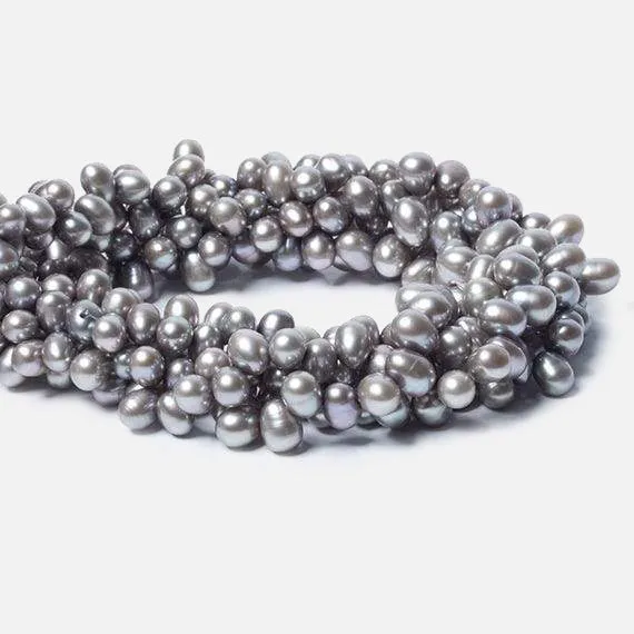 Beadsofcambaycom 7x58x6mm Steel Silver Top Drilled Oval Freshwater Pearls 16 inch 84 pcs Earrings Beadsofcambaycom 7x58x6mm Steel Silver Top Drilled Oval Freshwater Pearls 16 inch 84 pcs Earrings