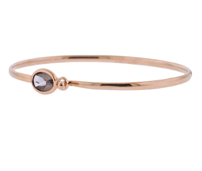 Bracelets Georg Jensen Georg Jensen Savannah 18k Gold Smokey Quartz Bracelet 1506