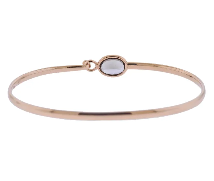 Bracelets Georg Jensen Georg Jensen Savannah 18k Gold Smokey Quartz Bracelet 1506