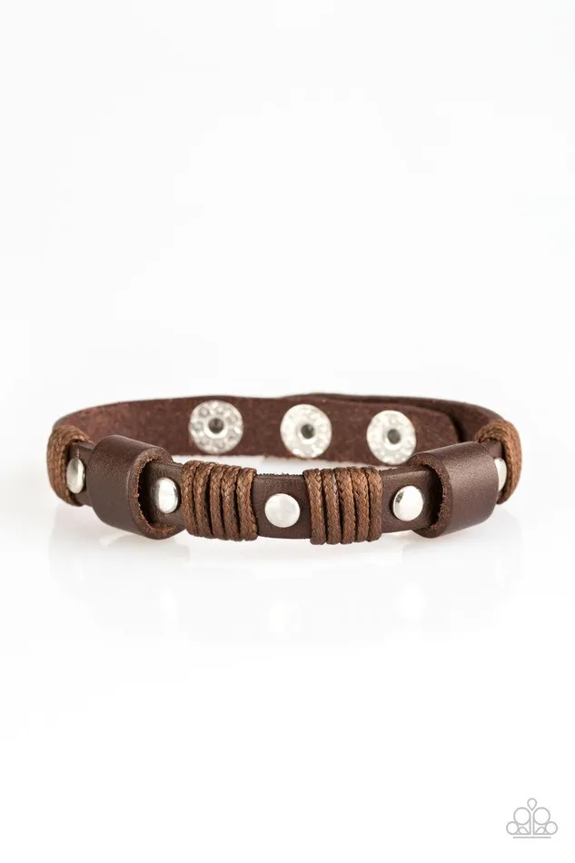 Bracelets Paparazzi Accessories Road Burner Brown Urban Bracelet Jewelry by Bretta