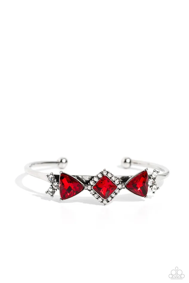 Bracelets Paparazzi Accessories Strategic Sparkle Red Bracelet Jewelry by Bretta