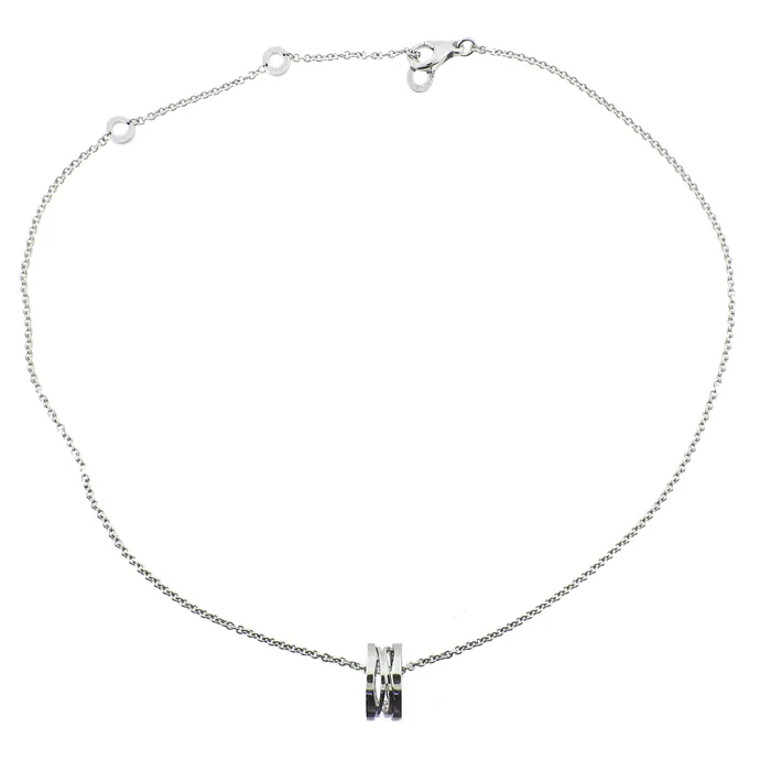 Bulgari BZero1 White Gold Pendant Necklace Bvlgari Necklaces