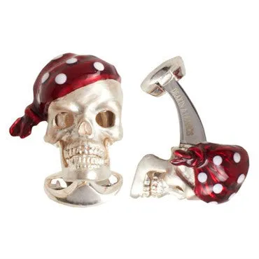 Deakin Francis Rings Deakin Francis Sterling Silver Red Bandana Skull Ruby Cufflinks Deakin Francis Rings Deakin Francis Sterling Silver Red Bandana Skull Ruby Cufflinks