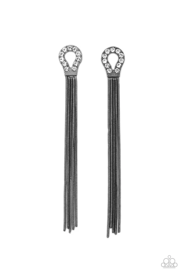 Earrings Paparazzi Accessories Dallas Debutante Black Earrings Jewelry by Bretta