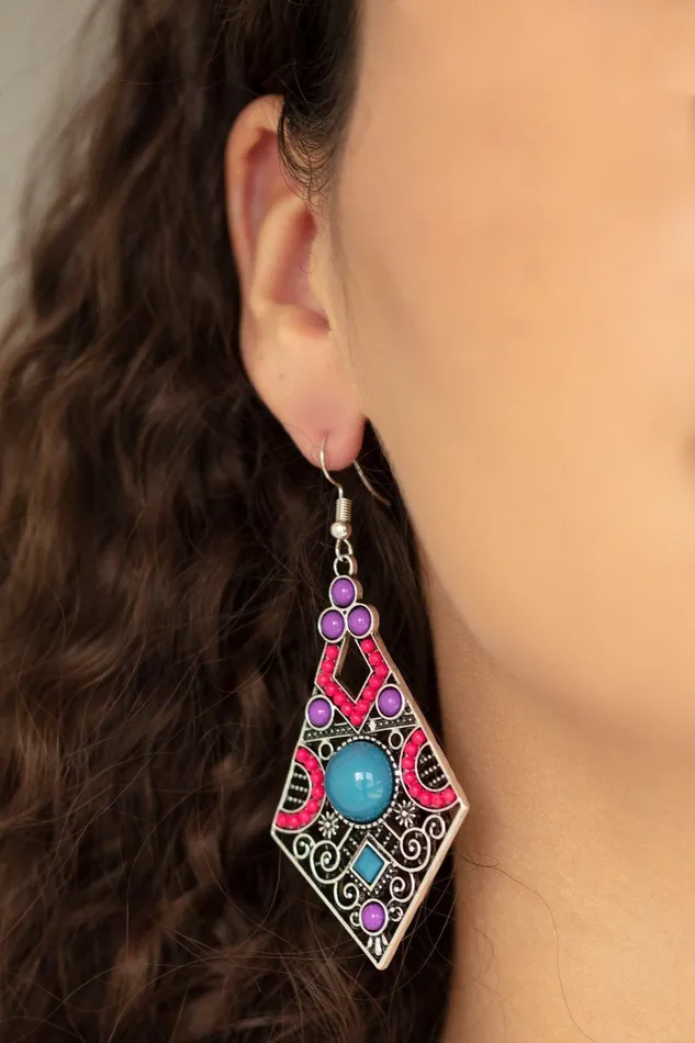 Earrings Paparazzi Accessories Malibu Meadows Multi Earrings Jewelry by Bretta