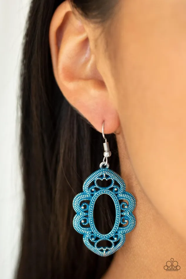 Earrings Paparazzi Accessories Mantras and Mandalas Blue Earrings Jewelry by Bretta