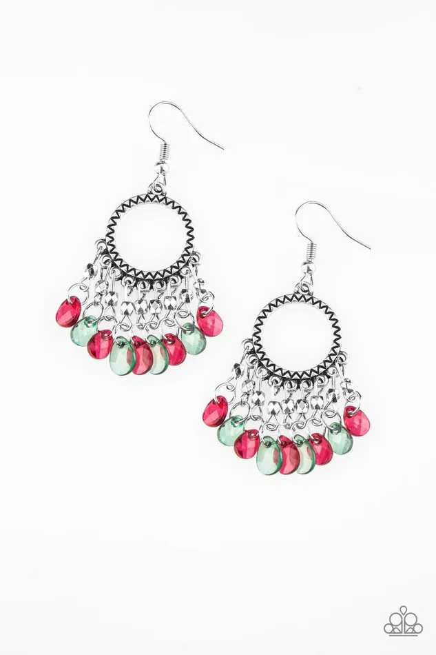 Earrings Paradise Palace Multi Earrings Jewelry by Bretta Paparazzi Accessories
