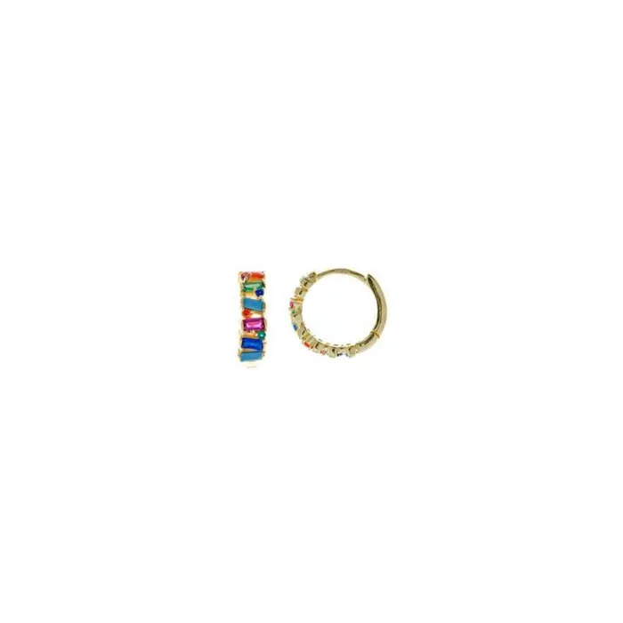 Earrings Salvatore Plata Womens silver earrings rings with gold plating and colored zircons Salvatore Plata VIBRANT Earrings Salvatore Plata Womens silver earrings rings with gold plating and colored zircons Salvatore Plata VIBRANT