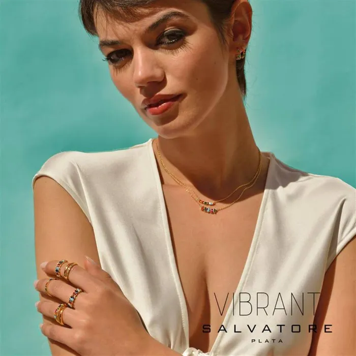 Earrings Salvatore Plata Womens silver earrings rings with gold plating and colored zircons Salvatore Plata VIBRANT Earrings Salvatore Plata Womens silver earrings rings with gold plating and colored zircons Salvatore Plata VIBRANT