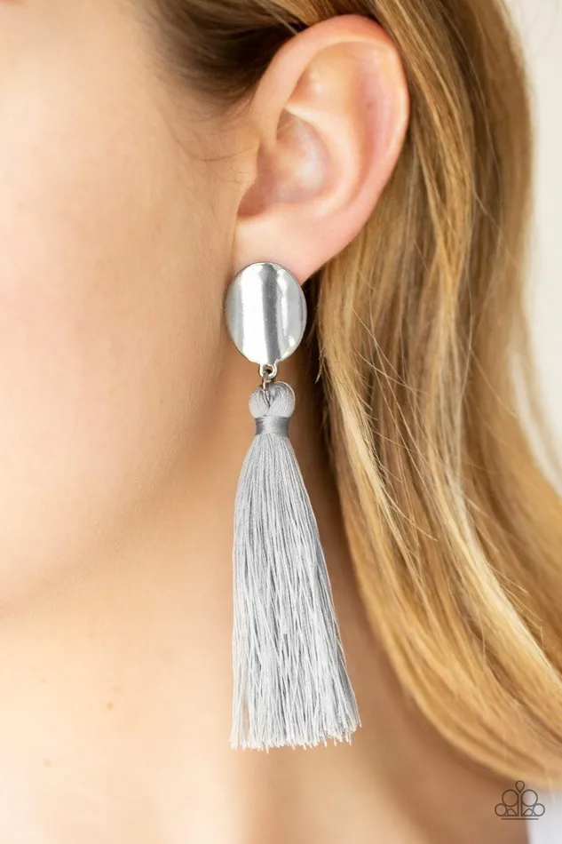 Earrings Va Va PLUME Silver Earrings Jewelry by Bretta Paparazzi Accessories