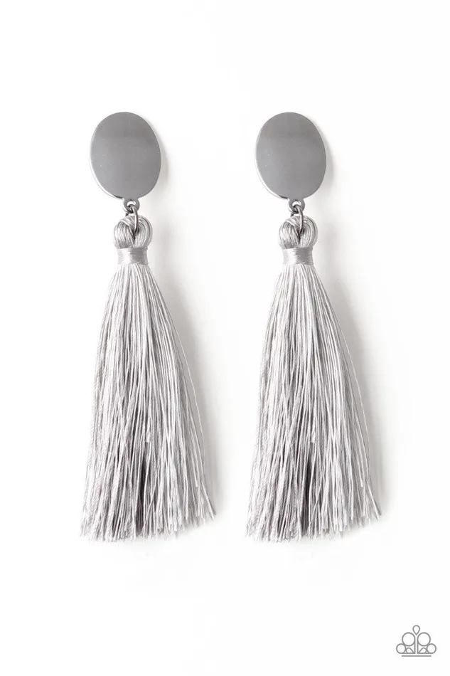 Earrings Va Va PLUME Silver Earrings Jewelry by Bretta Paparazzi Accessories