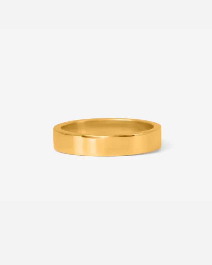 Fitzgerald Jewelry PreStyled Sets Flat Band 45mm in 18k Gold