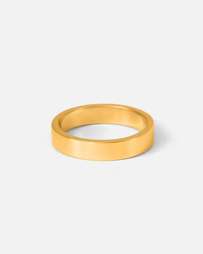 Fitzgerald Jewelry PreStyled Sets Flat Band 45mm in 18k Gold Fitzgerald Jewelry PreStyled Sets Flat Band 45mm in 18k Gold