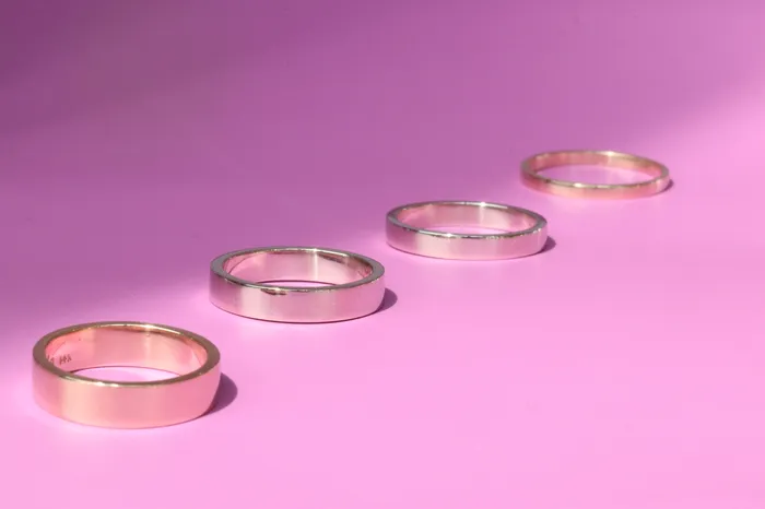 Fitzgerald Jewelry PreStyled Sets Flat Band 45mm in 18k Gold Fitzgerald Jewelry PreStyled Sets Flat Band 45mm in 18k Gold