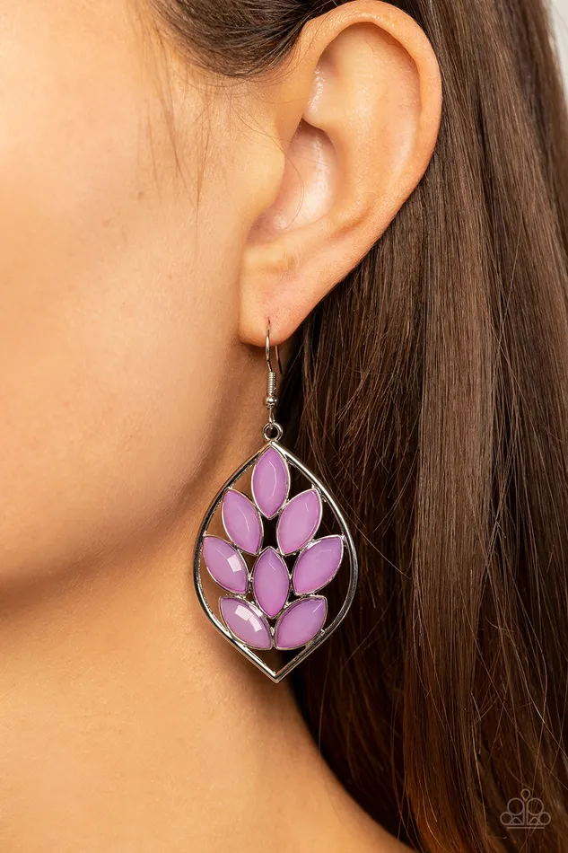 Glacial Glades Purple Earrings Jewelry by Bretta Paparazzi Accessories Earrings