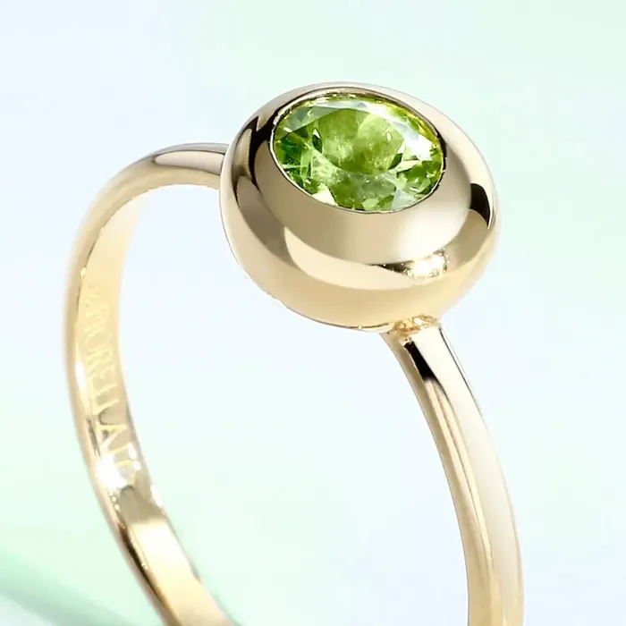 Morellato Womens silver ring with yellow gold plating and peridot Morellato Eternal Treasures Rings