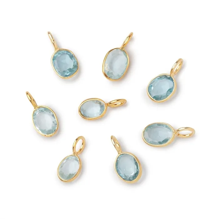 Necklaces 6x47x5mm Vermeil Bezel Blue Topaz Rose Cut Oval Pendant 1 piece Beadsofcambaycom Necklaces 6x47x5mm Vermeil Bezel Blue Topaz Rose Cut Oval Pendant 1 piece Beadsofcambaycom