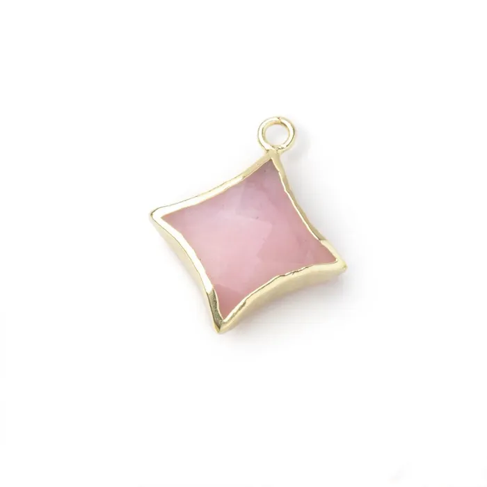 Necklaces Beadsofcambaycom 1415mm Gold Leafed Pink Peruvian Opal 4 Point Star Focal Pendant 1 piece Necklaces Beadsofcambaycom 1415mm Gold Leafed Pink Peruvian Opal 4 Point Star Focal Pendant 1 piece