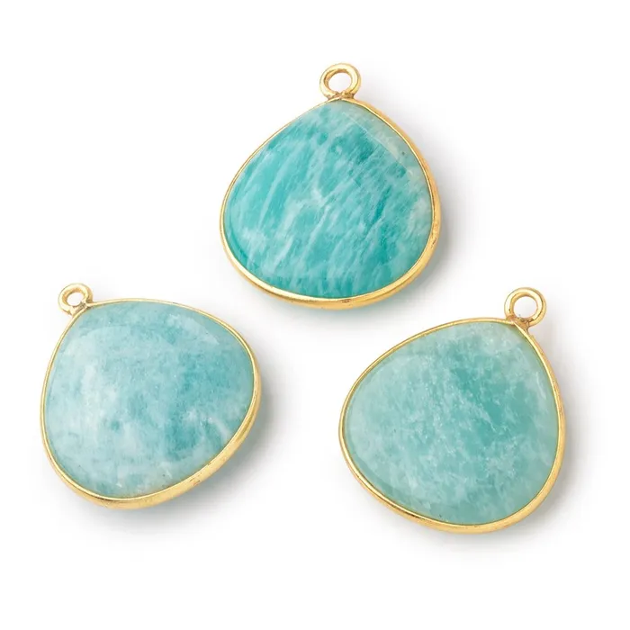 Necklaces Beadsofcambaycom 21mm Vermeil Bezel Amazonite Plain Heart Pendant 1 Focal Bead Necklaces Beadsofcambaycom 21mm Vermeil Bezel Amazonite Plain Heart Pendant 1 Focal Bead
