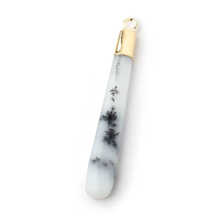 Necklaces Beadsofcambaycom 32x538x7mm Gold Leafed Dendritic Opal Pear Pendant 1 focal piece Necklaces Beadsofcambaycom 32x538x7mm Gold Leafed Dendritic Opal Pear Pendant 1 focal piece