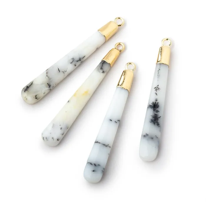 Necklaces Beadsofcambaycom 32x538x7mm Gold Leafed Dendritic Opal Pear Pendant 1 focal piece Necklaces Beadsofcambaycom 32x538x7mm Gold Leafed Dendritic Opal Pear Pendant 1 focal piece