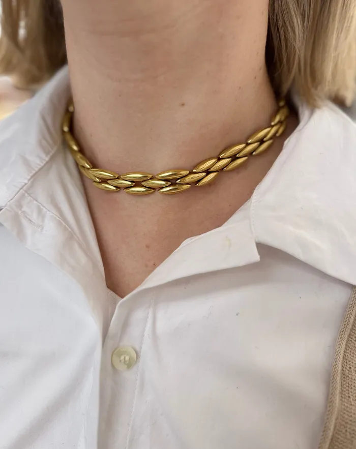 Necklaces Cartier Cartier Gentiane Gold Three Row Necklace