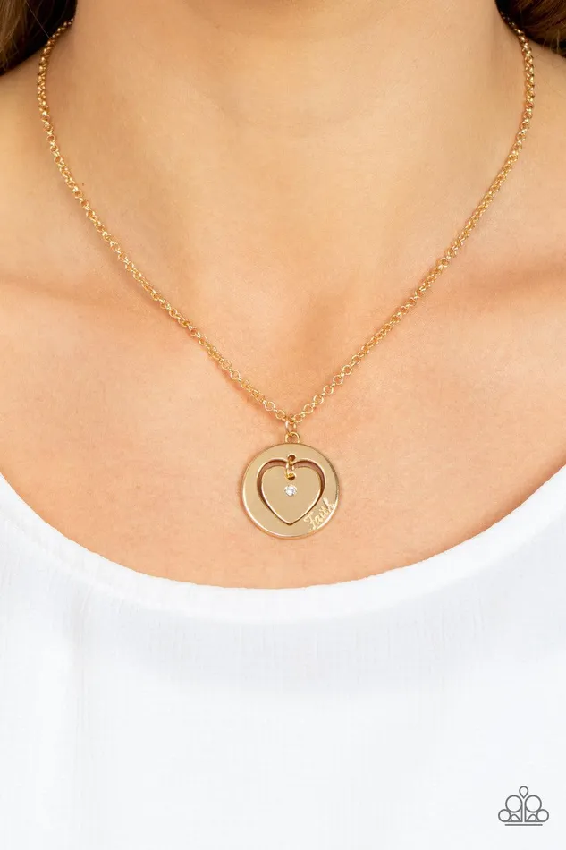 Necklaces Heart Full of Faith Gold Necklace Jewelry by Bretta Paparazzi Accessories Necklaces Heart Full of Faith Gold Necklace Jewelry by Bretta Paparazzi Accessories