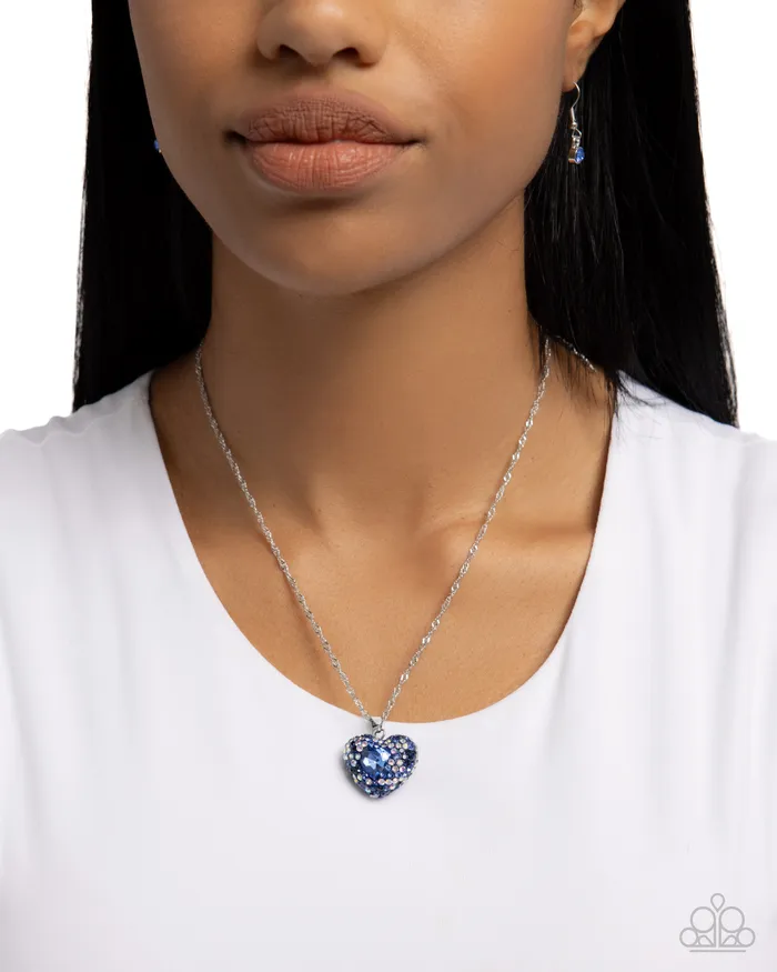 Necklaces Paparazzi Accessories Best Of My Heart Blue Heart Necklace Jewelry by Bretta Necklaces Paparazzi Accessories Best Of My Heart Blue Heart Necklace Jewelry by Bretta