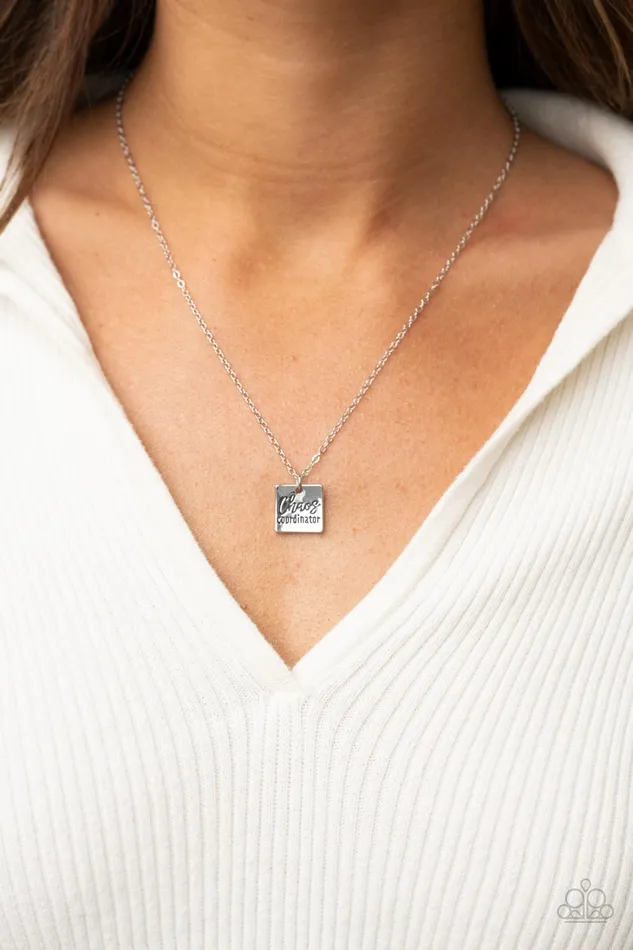 Necklaces Paparazzi Accessories Chaos Coordinator Silver Necklace Jewelry by Bretta Necklaces Paparazzi Accessories Chaos Coordinator Silver Necklace Jewelry by Bretta