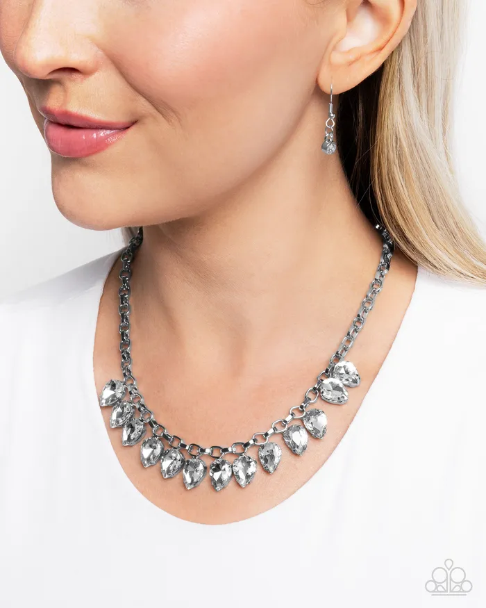 Necklaces Paparazzi Accessories Vicious Vibrancy White Necklace Jewelry by Bretta Necklaces Paparazzi Accessories Vicious Vibrancy White Necklace Jewelry by Bretta