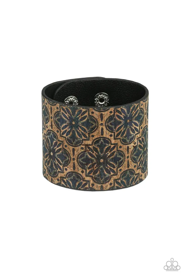 Paparazzi Accessories Bracelets Cork Culture Blue Bracelet Jewelry by Bretta