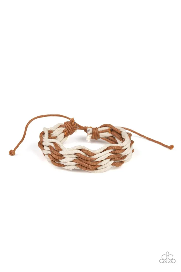 Paparazzi Accessories Bracelets WEAVE High and Dry Brown Urban Bracelet Jewelry by Bretta