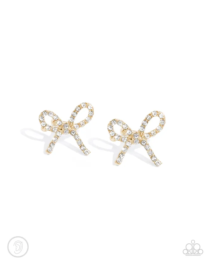 Paparazzi Accessories Earrings Convincing Charm Gold Ear Cuff Jewelry by Bretta
