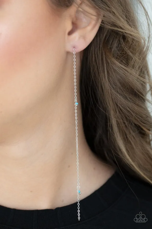 Paparazzi Accessories Earrings Dauntlessly Dainty Blue Earrings Jewelry by Bretta Paparazzi Accessories Earrings Dauntlessly Dainty Blue Earrings Jewelry by Bretta