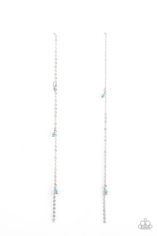 Paparazzi Accessories Earrings Dauntlessly Dainty Blue Earrings Jewelry by Bretta