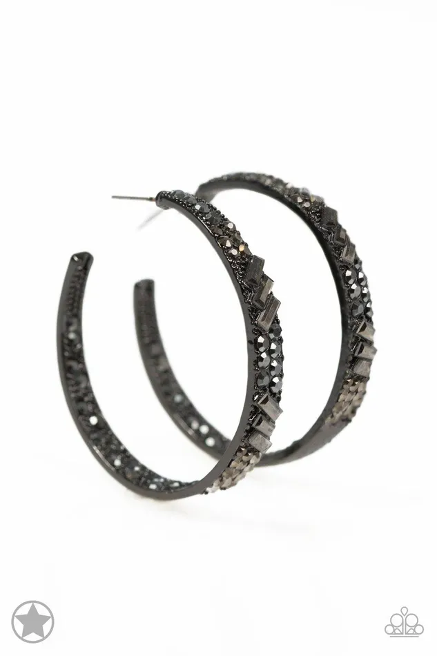 Paparazzi Accessories Earrings GLITZY By Association Black Earring Jewelry by Bretta
