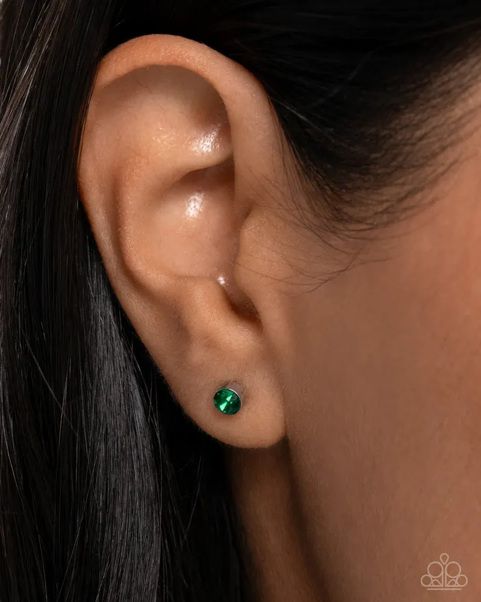 Paparazzi Accessories Earrings Logical Light Green Earrings Jewelry by Bretta