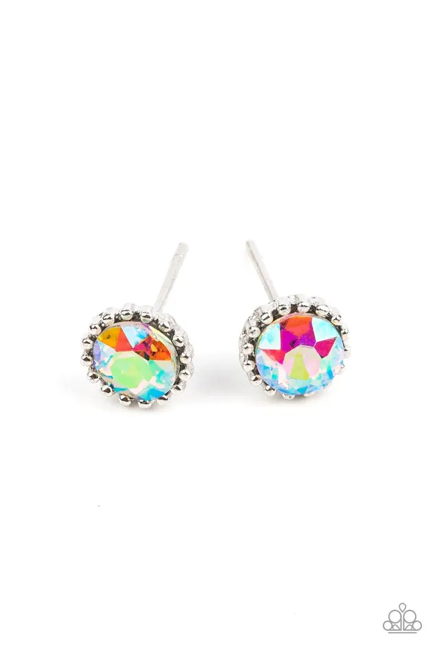 Paparazzi Accessories Earrings Starlet Shimmer Iridescent Post Earrings Jewelry by Bretta