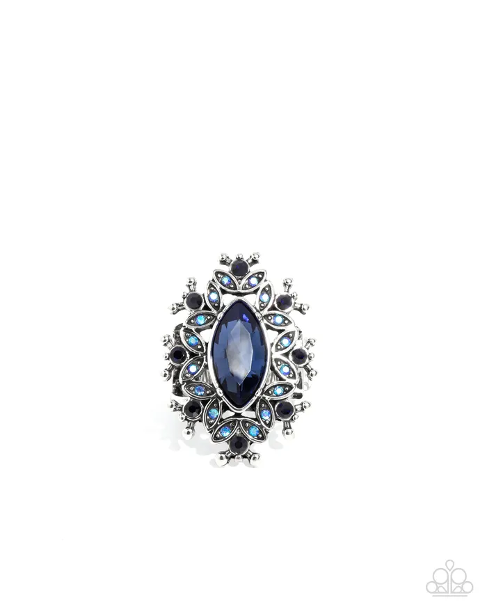 Paparazzi Accessories Elaborate Effect Blue Ring Jewelry by Bretta Rings