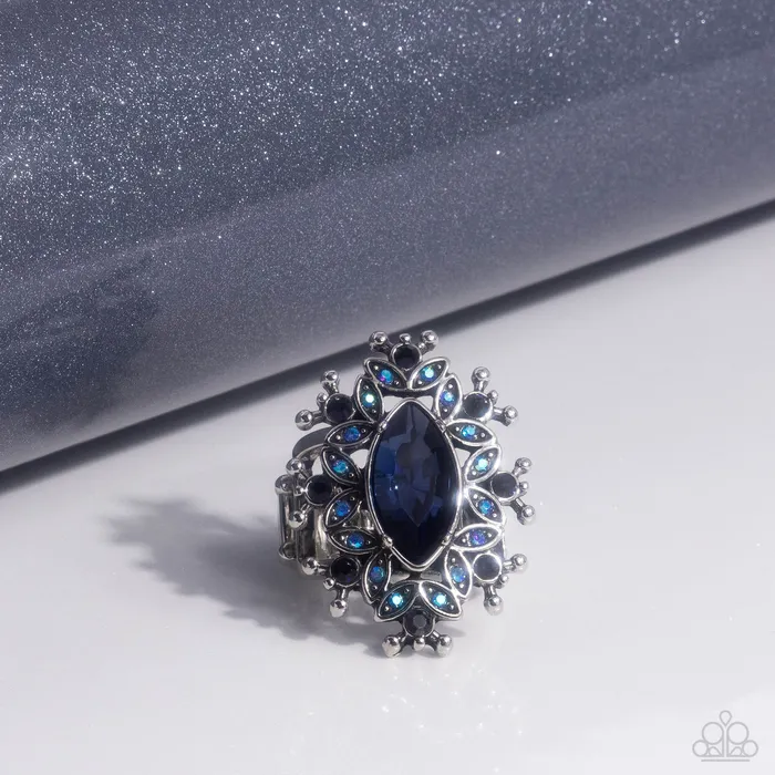 Paparazzi Accessories Elaborate Effect Blue Ring Jewelry by Bretta Rings