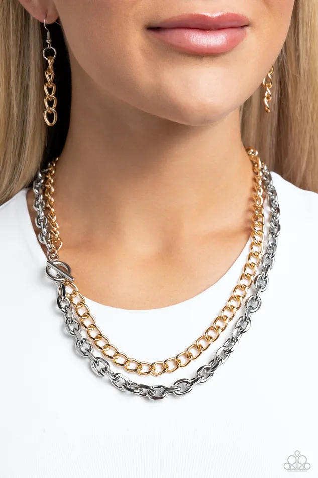 Paparazzi Accessories Industrial Improv Silver Necklace Jewelry by Bretta Necklaces Paparazzi Accessories Industrial Improv Silver Necklace Jewelry by Bretta Necklaces