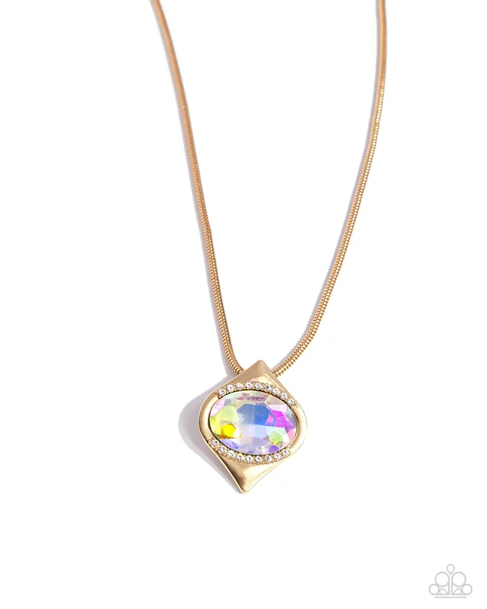 Paparazzi Accessories Motivated Maverick Gold Necklace Jewelry by Bretta Necklaces